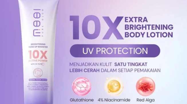 Body lotion tone up. (Shopee)
