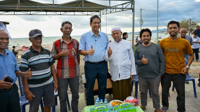 Menteri Keuangan Purbaya Yudhi Sadewa turun tangan membantu korban Tumpahan Minyak Montara di Laut Timor yang terjadi 16 tahun lalu, atau tepatnya pada 2009 silam. [Dok. Kemenkeu]