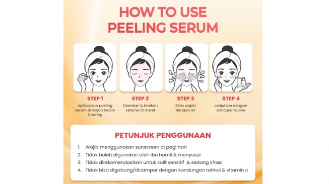 hanasui power peeling serum (shopee)