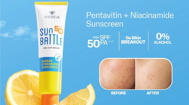 Sunscreen SPF 50 Murah untuk Agustusan. (Shopee)