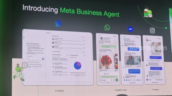 WhatsApp perkenalkan Meta Business Agent diJakarta, Selasa (11/8/2026). [Suara.com/Dythia]