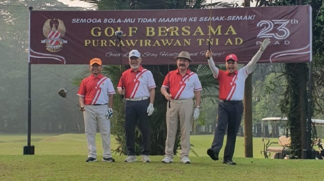 Sambut HUT PPAD dan RI, 131 Purnawirawan TNI AD Ikuti Turnamen Golf Bareng di Cilangkap