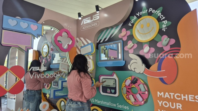 Kampanye Asus Vivobook Pick Your Vibe di Jakarta, Kamis (13/8/2026). [Suara.com/Dythia]