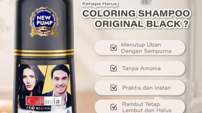Sampho Cultusia Black Hair (Shopee)
