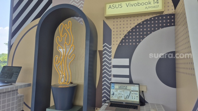 Kampanye Asus Vivobook Pick Your Vibe di Jakarta, Kamis (13/8/2026). [Suara.com/Dythia]