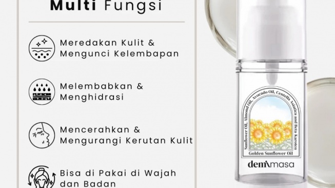 Demimasa Golden Sunflower Face Oil (Shopee)