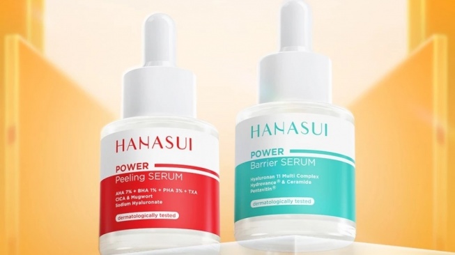 Hanasui Peeling Serum dan Mini Pore Serum (Shopee)