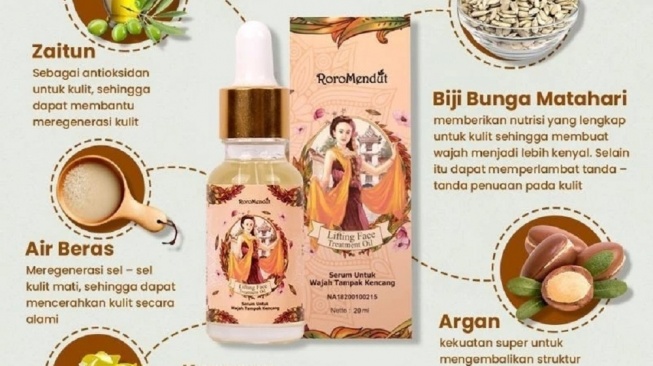 Roro Mendut Lifting Face Treatment Oil (Shopee)