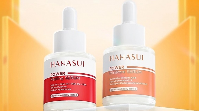 Hanasui Peeling Serum dan Barrier Serum (Shopee)