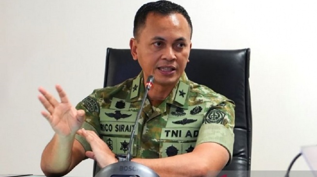 Kepala Biro Hubungan Masyarakat dan Informasi Pertahanan Sekretaris Jenderal Kementerian Pertahanan Republik Indonesia (Karo Humas dan Infohan Setjen Kemhan RI) Brigadir Jenderal TNI Rico Ricardo Sirait. ANTARA/HO-Biro Humas dan Ifohan Sekretariat Jenderal Kemhan RI/pri.