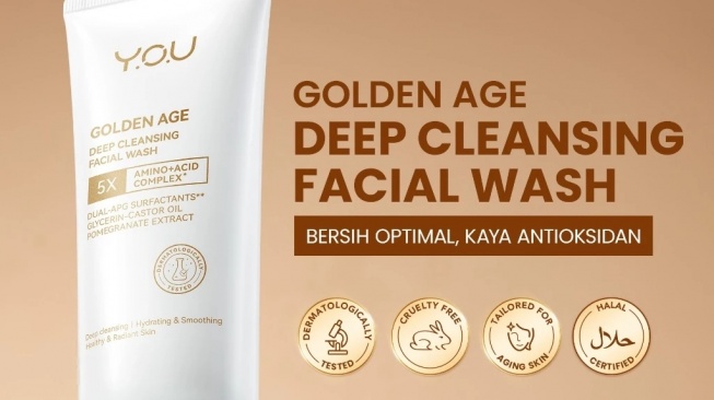 YOU Golden Age Deep Cleansing Facial Wash (Shopee)