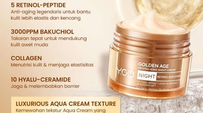 YOU Golden Age Illuminating Night Cream (Shopee)