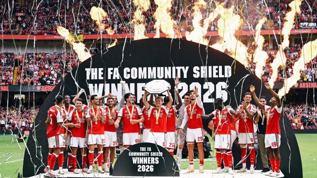 Deretan Fakta Arsenal Juara Community Shield: Gol 23 Detik Bikin City Babak Belur
