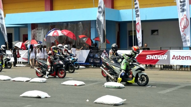 Honda Vario Evo 160 Jadi Salah Satu Kelas yang Dipertarungkan di AHDC Seri Purwokerto. (Foto: SUARA.COM/Manuel Jeghesta)