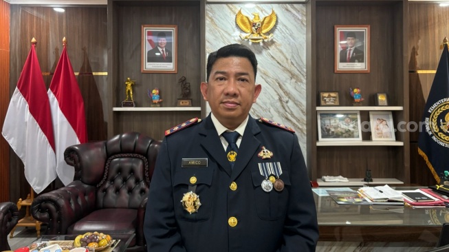 Kepala Lapas Kelas IIA Salemba Amico Balalembang. (Suara.com/Dea)