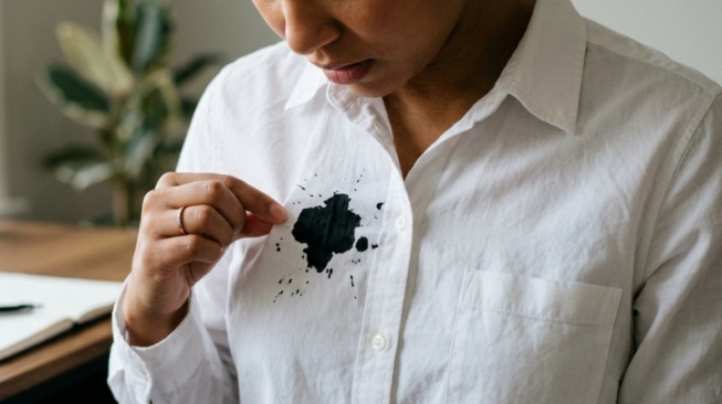 5 Cara Membersihkan Noda Tinta di Baju Putih, Gunakan Bahan Dapur Ini