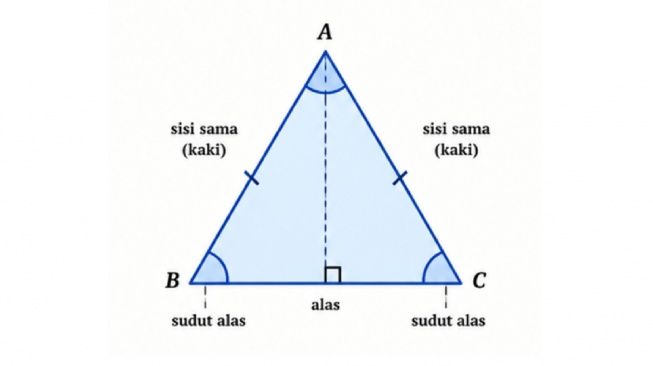 sifat segitiga sama kaki (AI)