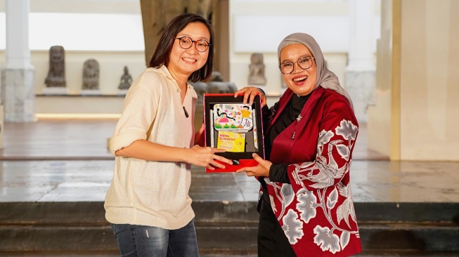 Indosat, Adobe, dan Kemenekraf memperkenalkan Create and Earn dalam Night at Museum, di Museum Nasional Jakarta, belum lama ini. [Indosat]
