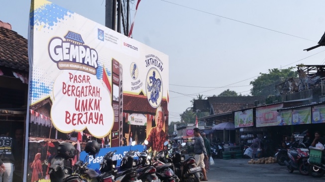 Acara GEMPAR di Pasar Ngino Sleman (Suara.com)