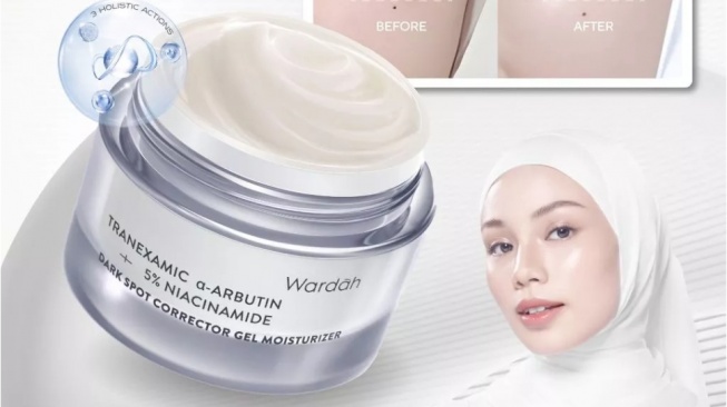 Wardah Dark Spot Corrector Gel Moisturizer.
