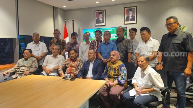 Yayasan Swatantra Pangan Nusantara (YSPN) pembukaan kantor baru di Jakarta Selatan, Selasa (18/8/2026). [Suara.com/Fakhri]