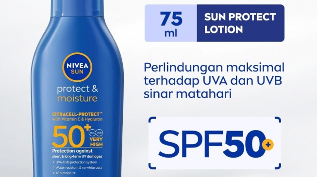 NIVEA Sun Protect & Moisture Citracell-Protect SPF 50 (Shopee)