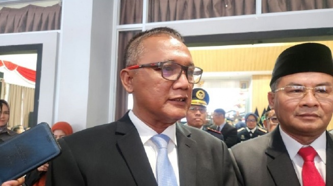 Kepala Kantor Wilayah Direktorat Jenderal Pemasyarakatan (Ditjenpas) Jawa Barat Yudi Suseno saat memberikan keterangan di Kota Bandung, Jawa Barat, Senin (17/8/2026). ANTARA/Rubby Jovan