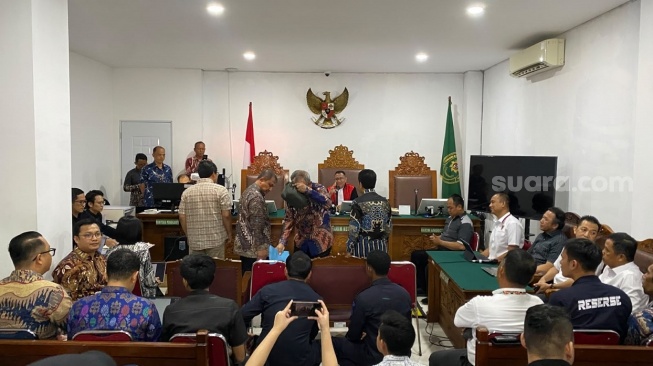 Suasana persidangan praperadian Febrie Adriansyah di Pengadilan Negeri Jakarta Selatan (PN Jaksel), Kamis (20/8/2026). (Suara.com/Faqih)
