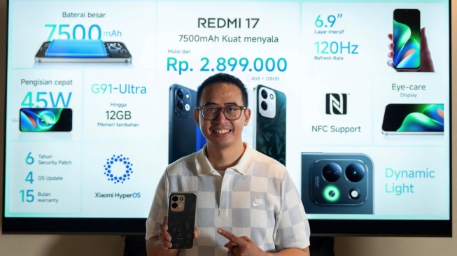 Peluncuran REDMI 17 di Jakarta, Kamis (20/8/2026). [Xiaomi]