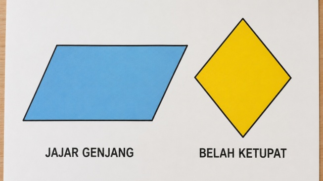 10 Contoh Benda Berbentuk Belah Ketupat dan Jajargenjang di Kehidupan Sehari-hari