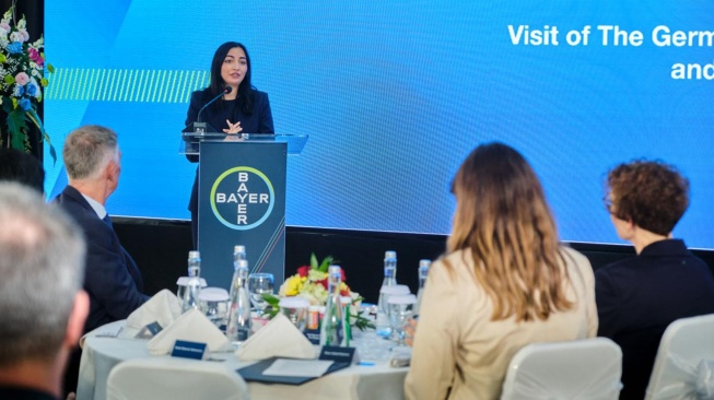 Dalam sambutannya, Reem Alabali Radovan, Menteri Federal Jerman untuk Kerja Sama Ekonomi dan Pembangunan menyampaikan, Jerman dan Indonesia memiliki komitmen kuat terhadap pembangunan yang berkelanjutan dan inklusif. [handout]