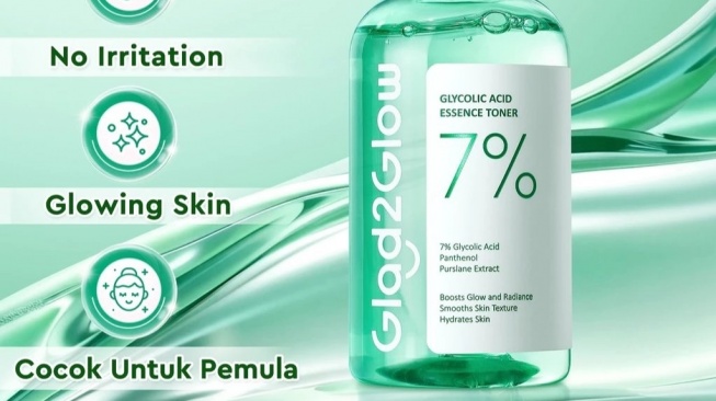 Glad2Glow 7% Glycolic Acid Essence Toner (Shopee)