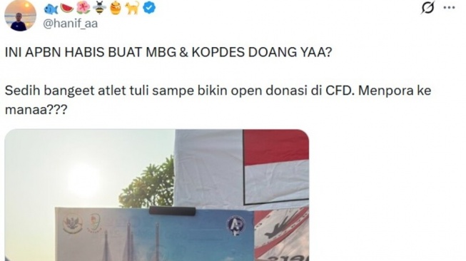 Kabar atlet tuli Indonesia harus menggalang donasi untuk berangkat ke ajang Asia Pacific Deaf Multi-Sport Championships 2026 di Penang, Malaysia, memicu sorotan publik. [Istimewa]
