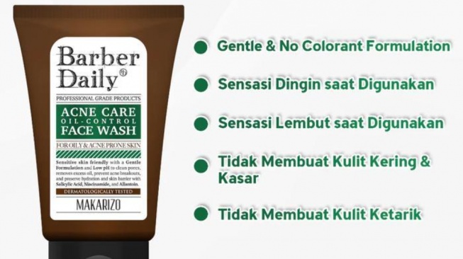 sabun cuci muka Barber Daily
