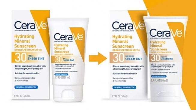 CeraVe Hydrating Mineral Sunscreen SPF 30 Sheer Tint