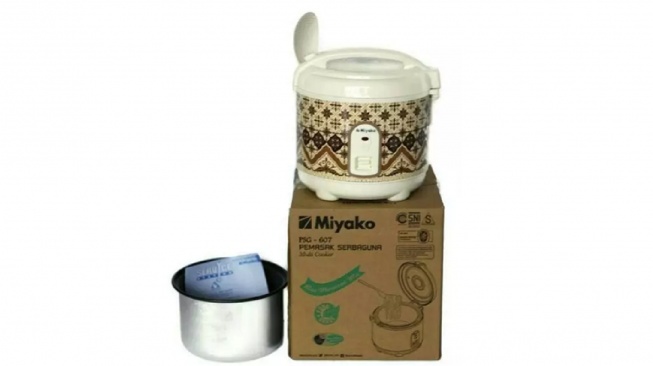 rice cooker anak kos Miyako PSG-607 0,63 Liter (shopee)