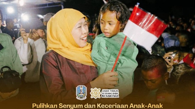 Gubernur Khofifah Dorong Trauma Healing Berkelanjutan di Lokasi Pengungsian Pascagempa NTT