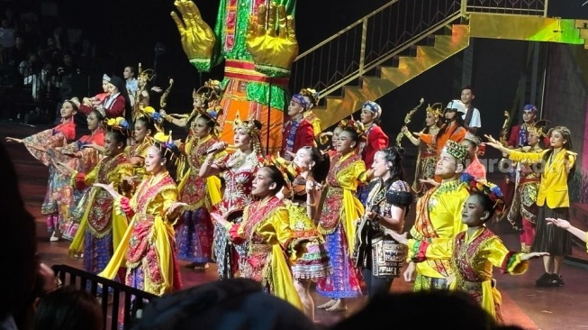 Pagelaran Sabang Merauke 2026 "Hikayat Srikandi Nusantara" di Indonesia Arena, Kompleks GBK, Senayan, Jakarta 21-23 Agustus 2026. (Suara.com/Dini Afrianti Efendi)