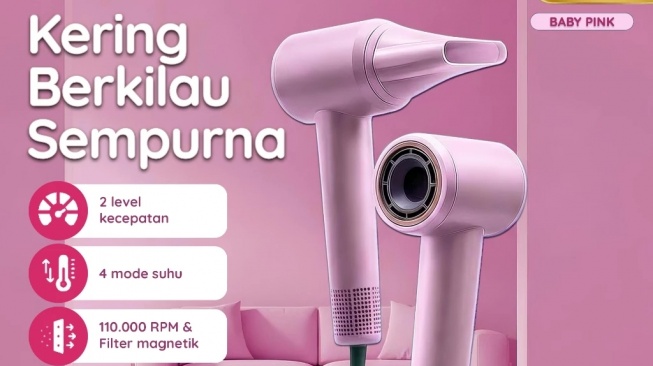 RAVELLE Hair Dryer Plasma Ionic 110000RPM High Speed. (Shopee)
