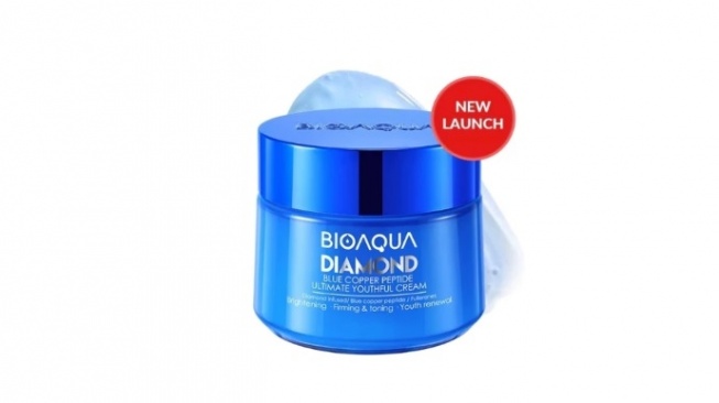 BIOAQUA Diamond Blue Copper Peptide Ultimate Youthful Cream (Shopee)