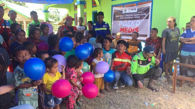 Tim ERT NHM turut mendukung pelayanan kesehatan dasar dan dukungan psikososial pascagempa NTT. (Dok: NHM)