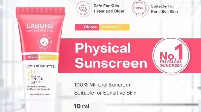 Physical sunscreen lokal. (Shopee)
