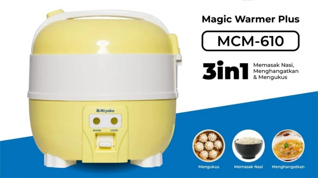 Miyako Rice Cooker Magic Warmer Plus MCM-610 (Shopee)
