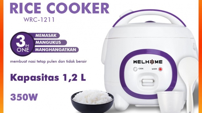 Welhome Rice Cooker WRC-1211 (Shopee)