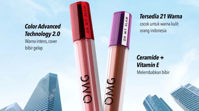 Lipstik matte yang cocok untuk bibir kering. (Shopee)