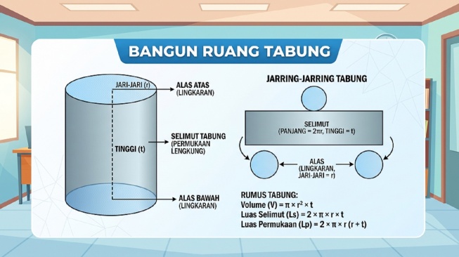 Bangun ruang tabung (Gemini AI)