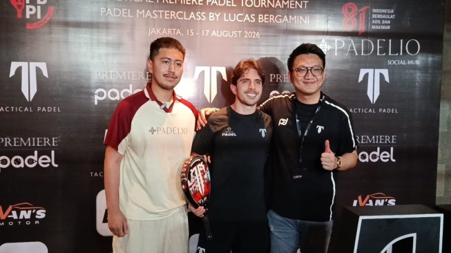 Lucas Bergamini takjub dengan antusiasme pemain padel Indonesia. Bintang Brasil itu menyebut kunjungannya ke Jakarta sebagai salah satu pengalaman terbaiknya. [Dok. istimewa]