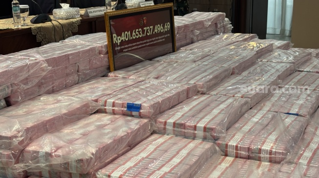 Uang Rp 401 Miliar Hasil Sitaan Kasus Korupsi Tata Kelola Nikel Dipamerkan di Kejagung