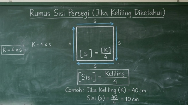 Cara Menghitung Panjang Sisi Persegi Jika Hanya Diketahui Kelilingnya, Lengkap dengan Soal