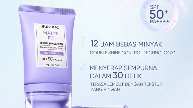 Skintific Matte Fit Serum Sunscreen (Shopee)